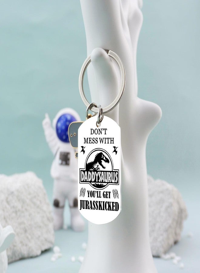 AOBIURV Fathers Day Keychain Gifts From Daughter Son Funny Dad Keychian Birthday Gifts for Husband New Dad Men Birthday Christmas Day Keyring - Image 5